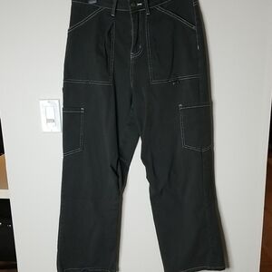 Dockatoo Womens Baggy Cargo Pants In Charcoal Sz 8